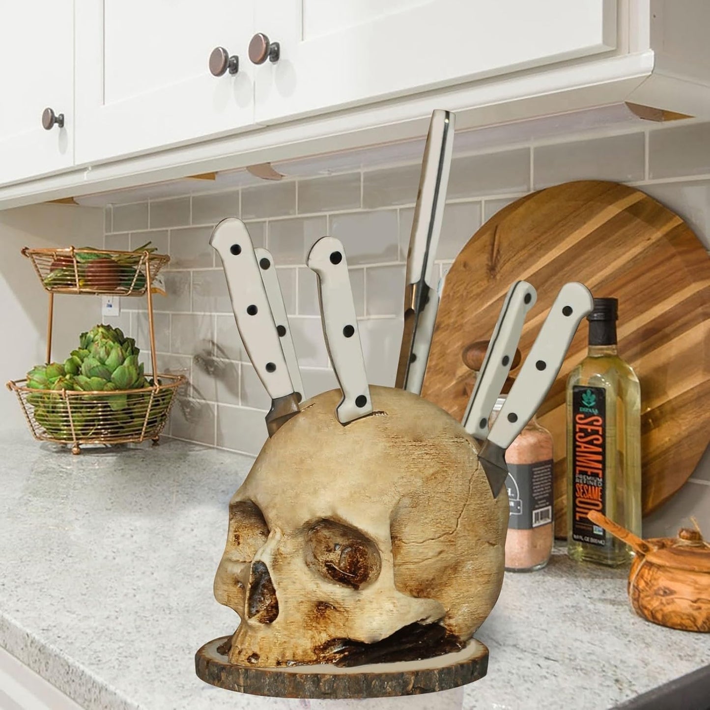 2025 Summer Hot Sale - 49% OFF🔥Gothic Skull Knife Holder-Buy 2 Get Free Shipping