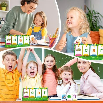 129-Piece Visual Word Learning Flash Cards – Early Education Cognitive Cards for Kids